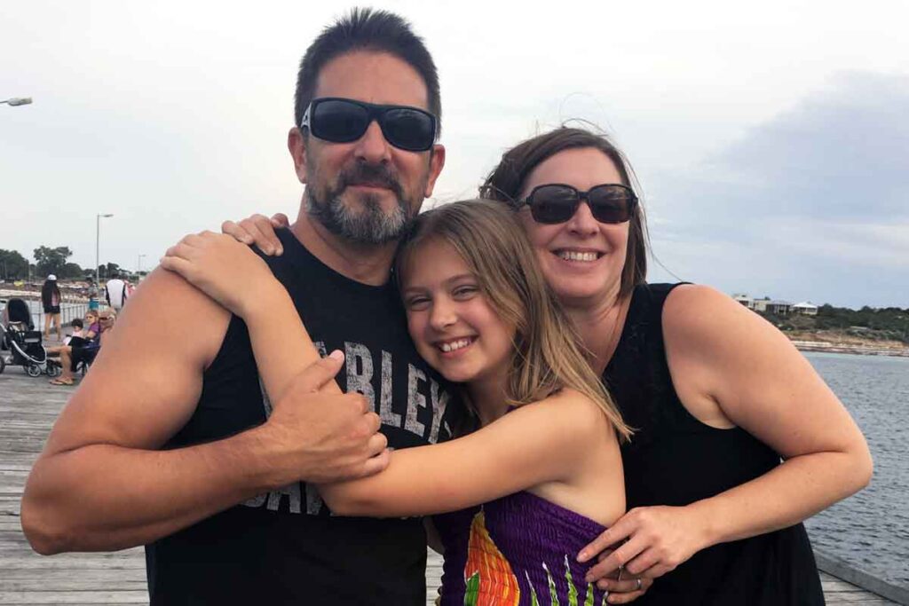 Tammy Edwards with her family