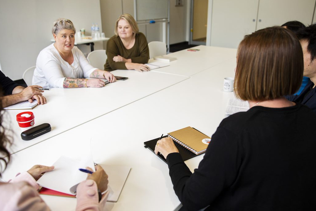 Tammy Edwards running a business workshop
